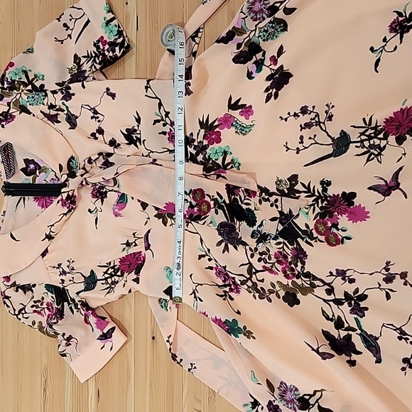 Voodoo Vixen Medium Pink Floral Dress - Picture 3 of 5